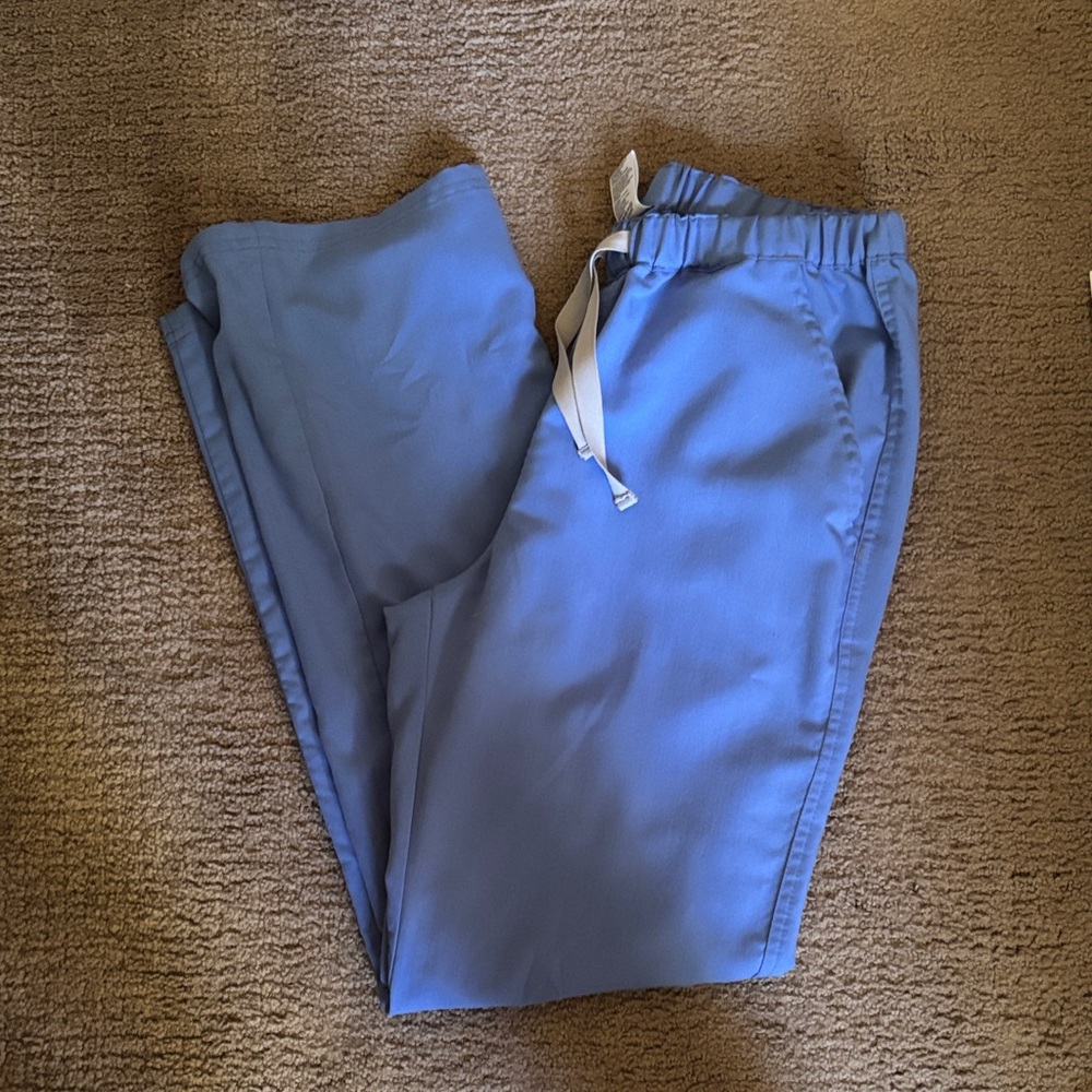 Figs Sky Blue Scrub Pants